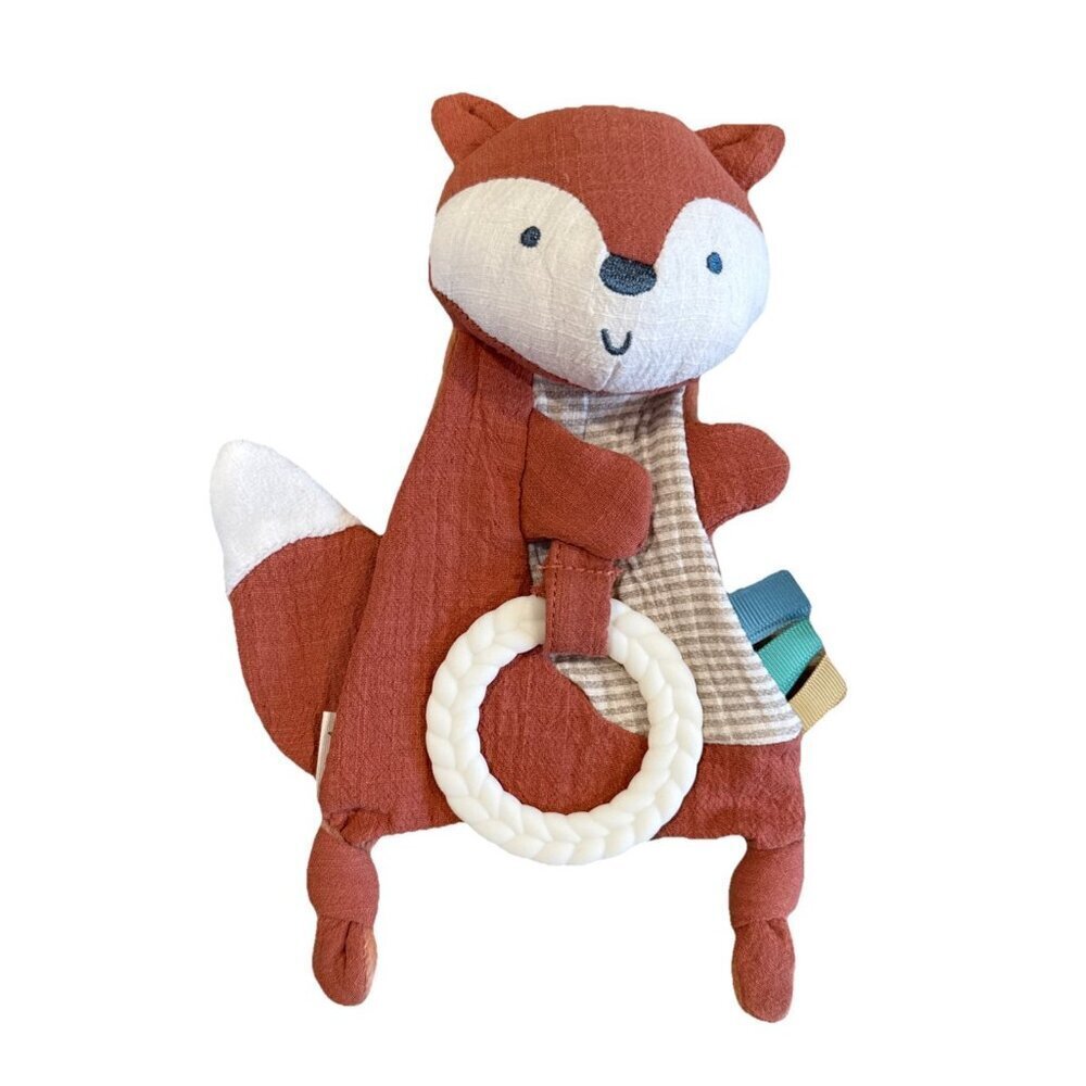 Itzy Ritzy - Crinkle Sensory Toy Fox with Crinkle Sound for Babies & Toddler